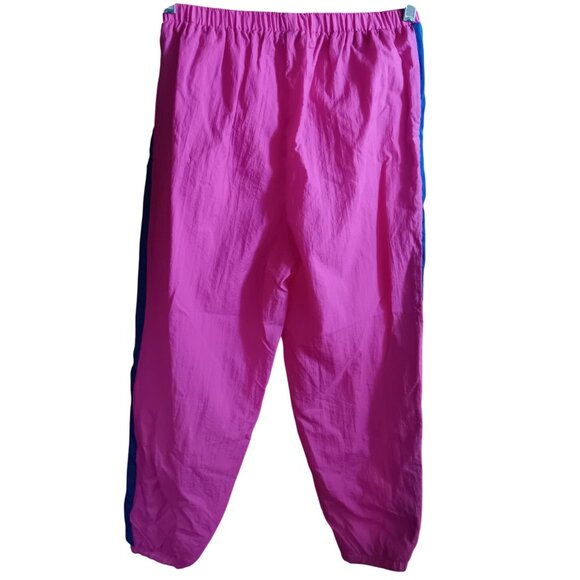 Vintage Women's Track Suit 1980's Windbreaker Jacket Pants Set Parachute Nylon - Picture 8 of 8